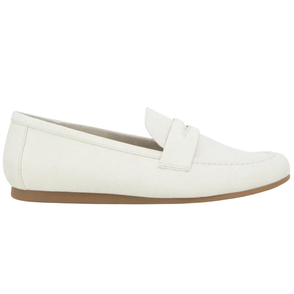 Kensie Women's Yelena‎ Canvas Loafers Cream Size 10